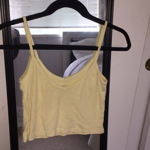 Yellow crop top tank from Brandy Melville!